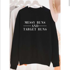 NEW Messy Bun Graphic Sweatshirt S-5X Funny